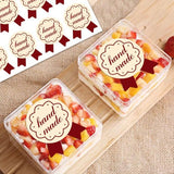 Darrahopens Home & Garden > Kitchenware > Bakeware & Accessories Stickers - 120 sheets - Baking stickers - Adhesive stickers for closing packaging of cakes and desserts - Decorative self-adhesive labels