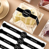 Darrahopens Home & Garden > Kitchenware > Bakeware & Accessories Stickers - 50 sheets - Baking stickers - Strip stickers - DIY baking stickers - Sealing stickers for cake boxes and dessert packaging