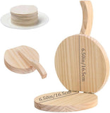 Darrahopens Home & Garden > Kitchenware > Bakeware & Accessories Tortilla Press - Natural Wood Tortilla Press - 6.5 Inch Round Tortilla Press with Handle - Tool for Making Homemade Tortillas, Burritos, Chapatis, and Tortilla Dough