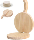 Darrahopens Home & Garden > Kitchenware > Bakeware & Accessories Tortilla Press - Natural Wood Tortilla Press - 6.5 Inch Round Tortilla Press with Handle - Tool for Making Homemade Tortillas, Burritos, Chapatis, and Tortilla Dough