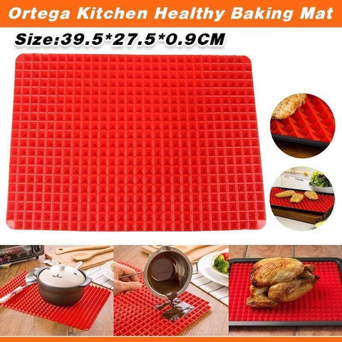 Darrahopens Home & Garden > Kitchenware > Bakeware & Accessories Tray Oven Pan Baking Mat Mould Sheet Liner Non-Stick Silicone Cook Pyramid