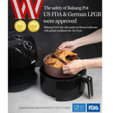 darrahopens Home & Garden > Kitchenware Balsang Large Chocolate Airfryer Reusable Silicone Pot Nonstick Nontoxic