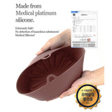 darrahopens Home & Garden > Kitchenware Balsang Large Chocolate Airfryer Reusable Silicone Pot Nonstick Nontoxic