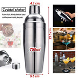 Darrahopens Home & Garden > Kitchenware Boston Cocktail Shaker Set Maker Mixer Martini Spirit Bar Strainer Bartender Kit