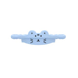 Darrahopens Home & Garden > Kitchenware > Coasters 2 Pcs Blue Cat Adorable Animal Silicone Cup Carrier - Portable Reusable Handle for Water Cup(cup not included)