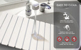 Darrahopens Home & Garden > Kitchenware > Coasters 30x40cm Foldable Marble Pattern Kitchen Dish Drainer(Style 2) - Ultra-Absorbent Natural Stone Mat, Fast-Drying & Space-Saving