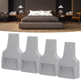 Darrahopens Home & Garden > Kitchenware > Coasters 4Pcs U Shape Casters Door Stopper Anti Sliding Furniture Wheels Cups Protectors for Sofa Bed Chair Gray In Australia - Darrahopens