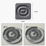 Darrahopens Home & Garden > Kitchenware > Coasters 6-Pack Grey Instant Dry Diatomite Square Coaster Tray(10x10CM) - Ultra-Absorbent Bathroom Sink Caddy & Cup Mat