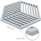 Darrahopens Home & Garden > Kitchenware > Coasters Kitchen Pot Coaster Tapis De Protection En Silicone Teffa (Gris, Raya Hexagonal: 160X138X8Mm)