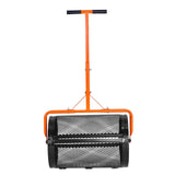 Darrahopens Home & Garden > Kitchenware > Coasters VEVOR Compost Spreader, 24 in Wide Peat Moss Spreader with T Shaped Handle, 3 Heights Adjustable, Powder-Coated Steel Garden Peat Moss Roller, Heavy Duty Grass Seed Spreaders for Planting Seeding