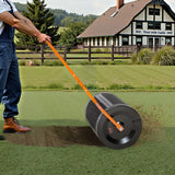 Darrahopens Home & Garden > Kitchenware > Coasters VEVOR Compost Spreader, 24 in Wide Peat Moss Spreader with T Shaped Handle, 3 Heights Adjustable, Powder-Coated Steel Garden Peat Moss Roller, Heavy Duty Grass Seed Spreaders for Planting Seeding