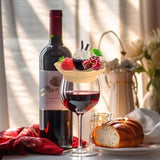 Darrahopens Home & Garden > Kitchenware > Coasters Wine Glass and Snack Tray - 4 Pieces - Draining Silicone Wine Glass and Snack Tray - Non-Slip Lid Coaster - Suitable for appetizers, desserts, family gatherings, and bars