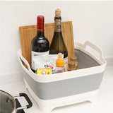 Darrahopens Home & Garden > Kitchenware Collapsible Strainer Foldable Fruit Veggies Wash Colander Travel Storage Basket