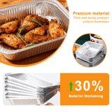 Darrahopens Home & Garden > Kitchenware > Cutlery 120x Aluminium Square Baking Trays Disposable - Suits Air Frying 20x20x4.5cm In Australia - Darrahopens
