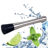 Darrahopens Home & Garden > Kitchenware > Cutlery 2 pack 8 Inch Stainless Steel Muddler for Cocktails, Long Handle Durable Material, Bar Tool for Making Mojito and Fruit Drinks
