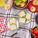 Darrahopens Home & Garden > Kitchenware > Cutlery 2 Person Cutlery Set (10-piece) - Camping Set for 2 People - Spoons, Knives, Forks, Steak Knives - 10 Pieces Stainless Steel Cutlery - Including Carrying Bag - For Picnic & Travel - Silver