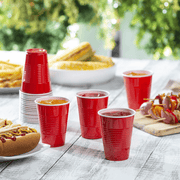 Darrahopens Home & Garden > Kitchenware > Cutlery 720x 9oz (266ml) Premium Plastic Red Cups Extra Strong PET BPA Free In Australia - Darrahopens