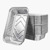72x Aluminium Disposable Foil Food Container Trays Pans Baking Roast Bulk 45x34x6.5cm In Australia - Darrahopens