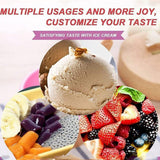 Darrahopens Home & Garden > Kitchenware > Cutlery 7Pc Set Colourful Ice Cream Cups and Bowls with Spoons Dessert Gift Set