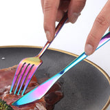 Darrahopens Home & Garden > Kitchenware > Cutlery 8PCS Portable Stainless Steel Travel Cutlery Set with Case for Camping Picnic Office