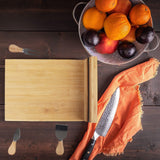 Darrahopens Home & Garden > Kitchenware > Cutlery Bamboo Cheese Board and Knife Set