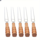 Darrahopens Home & Garden > Kitchenware > Cutlery BBQ skewer set, outdoor barbecue Australia, stainless steel skewers, wooden handle skewers, portable skewer set, kebab sticks, grilling accessories