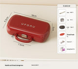 Darrahopens Home & Garden > Kitchenware > Cutlery Complete Sewing Kit - Portable with Organized Compartments(red)