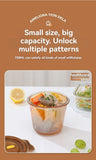 Darrahopens Home & Garden > Kitchenware > Cutlery glass soup cup, airtight soup cup, microwave-safe soup cup, office lunch box, sealed food container, glass lunch box, soup container - Amber - Size 750ML-2PCS In Australia - Darrahopens