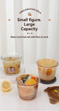 Darrahopens Home & Garden > Kitchenware > Cutlery glass soup cup, airtight soup cup, microwave-safe soup cup, office lunch box, sealed food container, glass lunch box, soup container - Amber - Size 750ML-2PCS In Australia - Darrahopens
