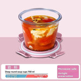 Darrahopens Home & Garden > Kitchenware > Cutlery glass soup cup, airtight soup cup, microwave-safe soup cup, office lunch box, sealed food container, glass lunch box, soup container - Blue - Size 750ML-2PCS In Australia - Darrahopens