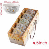 Darrahopens Home & Garden > Kitchenware > Cutlery Lucky Cat Ceramic Bowl Set – 4-Piece Maneki-Neko Gift Box