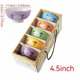Darrahopens Home & Garden > Kitchenware > Cutlery Lucky Cat Ceramic Bowl Set – 4-Piece Maneki-Neko Gift Box