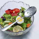 Darrahopens Home & Garden > Kitchenware > Cutlery Spoons - 4-piece set - Stainless steel salad spoons - Includes 2 serving spoons and 2 skimmers - Suitable for desserts and coffee
