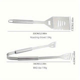 Darrahopens Home & Garden > Kitchenware > Cutlery stainless steel BBQ tool set, BBQ utensils, outdoor grilling tools, Australian BBQ set, durable BBQ tools