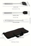 Darrahopens Home & Garden > Kitchenware > Cutlery stainless steel BBQ tool set, BBQ utensils, outdoor grilling tools, Australian BBQ set, durable BBQ tools