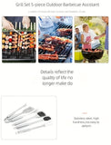 Darrahopens Home & Garden > Kitchenware > Cutlery stainless steel BBQ tool set, BBQ utensils, outdoor grilling tools, Australian BBQ set, durable BBQ tools