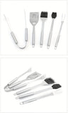 Darrahopens Home & Garden > Kitchenware > Cutlery stainless steel BBQ tool set, BBQ utensils, outdoor grilling tools, Australian BBQ set, durable BBQ tools