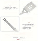 Darrahopens Home & Garden > Kitchenware > Cutlery stainless steel BBQ tool set, BBQ utensils, outdoor grilling tools, Australian BBQ set, durable BBQ tools