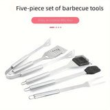 Darrahopens Home & Garden > Kitchenware > Cutlery stainless steel BBQ tool set, BBQ utensils, outdoor grilling tools, Australian BBQ set, durable BBQ tools