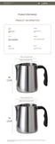 Darrahopens Home & Garden > Kitchenware > Cutlery StainlessSteelCoffeeLatteArtCup600ml-ModelA