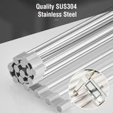 Darrahopens Home & Garden > Kitchenware > Dish Racks 2 Pack Stainless Steel Foldable Triangular Drainer Rack For Kitchen Sink Non-Slip Grey
