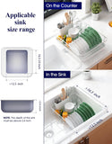 Darrahopens Home & Garden > Kitchenware > Dish Racks CARLA HOME Dish Drying Rack for Kitchen Counter with Removable Drip Tray, Utensil Holder and Cutlery Organizer