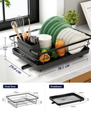 Darrahopens Home & Garden > Kitchenware > Dish Racks CARLA HOME Dish Drying Rack for Kitchen Counter with Removable Drip Tray, Utensil Holder and Cutlery Organizer