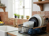 Darrahopens Home & Garden > Kitchenware > Dish Racks CARLA HOME Dish Drying Rack with Wooden Handles, Removable Cutlery Holder & Drainboard for Kitchen Countertop