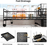 Darrahopens Home & Garden > Kitchenware > Dish Racks CARLA HOME Expandable Dish Drying Rack with Drainage Spout, Utensil Holder & Drainboardfor Kitchen Countertop Organizer (1 tier)