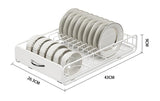 Darrahopens Home & Garden > Kitchenware > Dish Racks CARLA HOME Pull Out Dish Rack for Kitchen Cabinet with Slide Out Drawer Organizer for Plates, Bowls & Utensils
