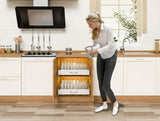 Darrahopens Home & Garden > Kitchenware > Dish Racks CARLA HOME Pull Out Dish Rack for Kitchen Cabinet with Slide Out Drawer Organizer for Plates, Bowls & Utensils