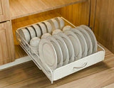 Darrahopens Home & Garden > Kitchenware > Dish Racks CARLA HOME Pull Out Dish Rack for Kitchen Cabinet with Slide Out Drawer Organizer for Plates, Bowls & Utensils
