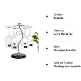 Darrahopens Home & Garden > Kitchenware > Dish Racks Countertop Wine Glass Rack - Air Drying System - Kitchen Glass Storage Rack - Wine Glass Storage Rack 35 X 25 Cm