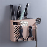 Darrahopens Home & Garden > Kitchenware > Dish Racks Cutlery Holder Multifunctional Wall Mounted Chopsticks Drying Rack for Home Kitchen Pink In Australia - Darrahopens